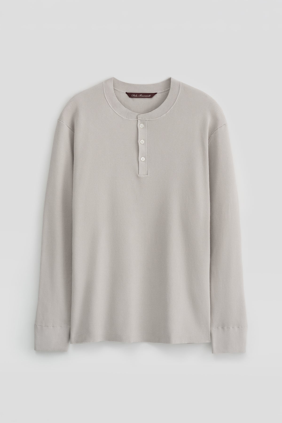 Modern ribbed henley sweater