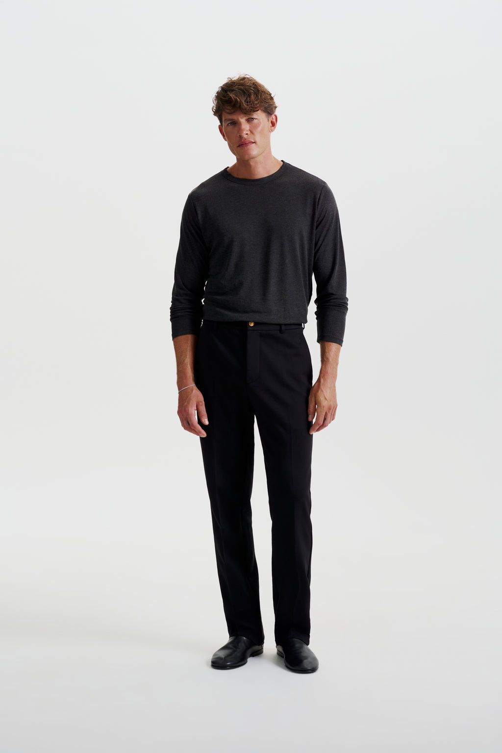 Tailored pleated trousers