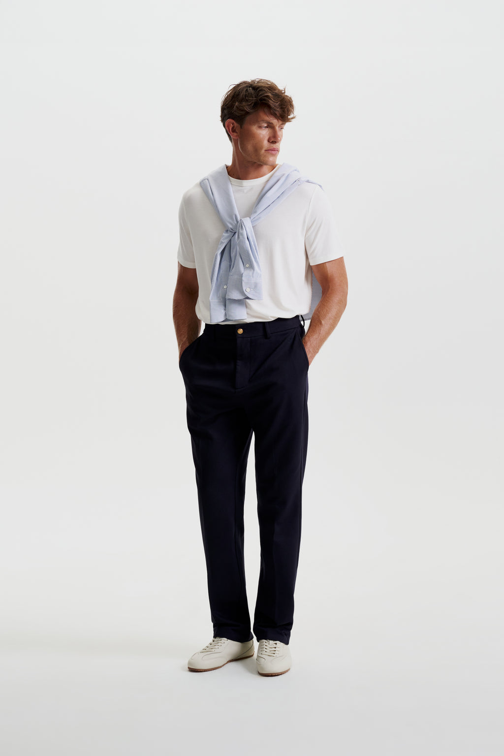 Tailored pleated trousers