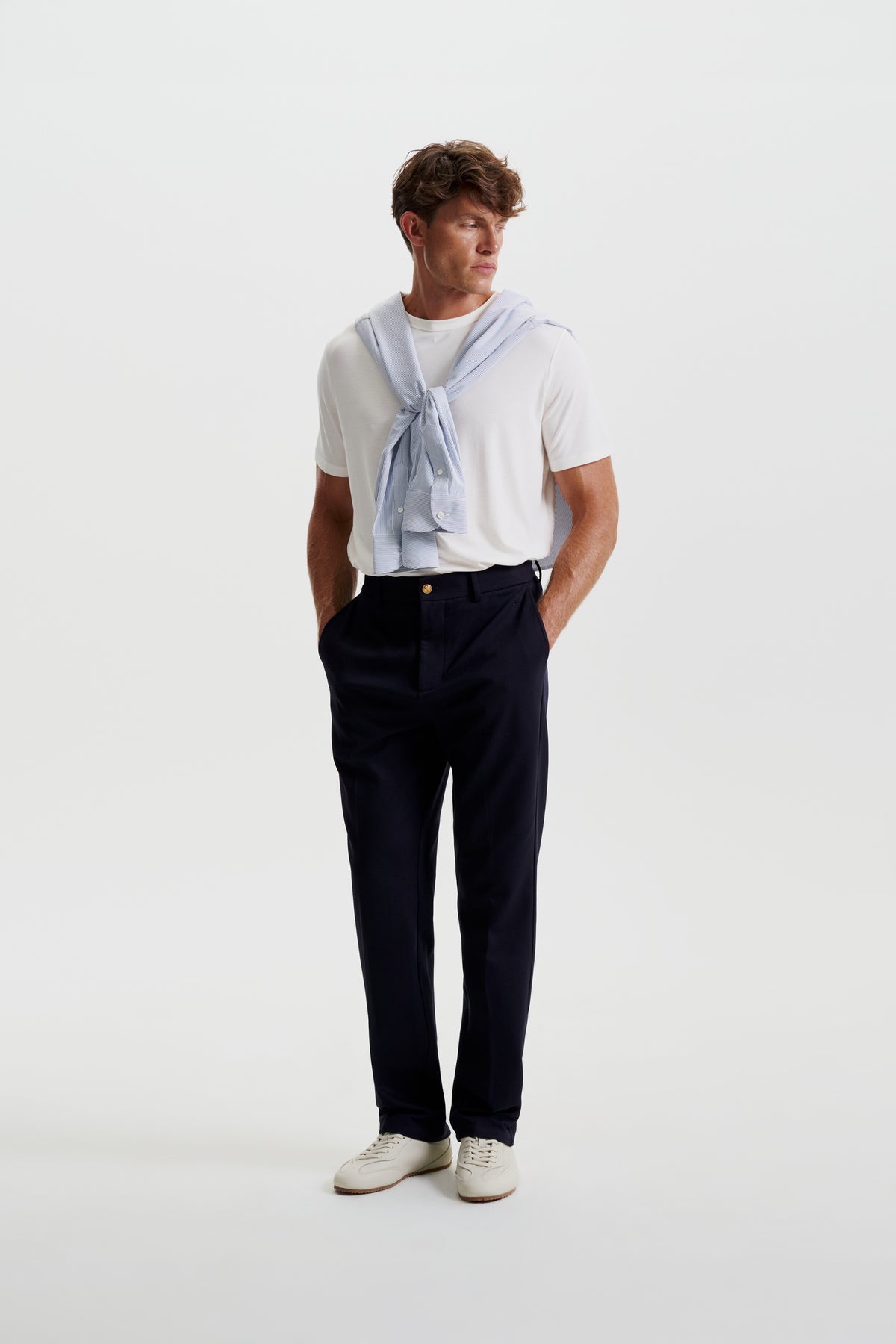 Tailored pleated trousers